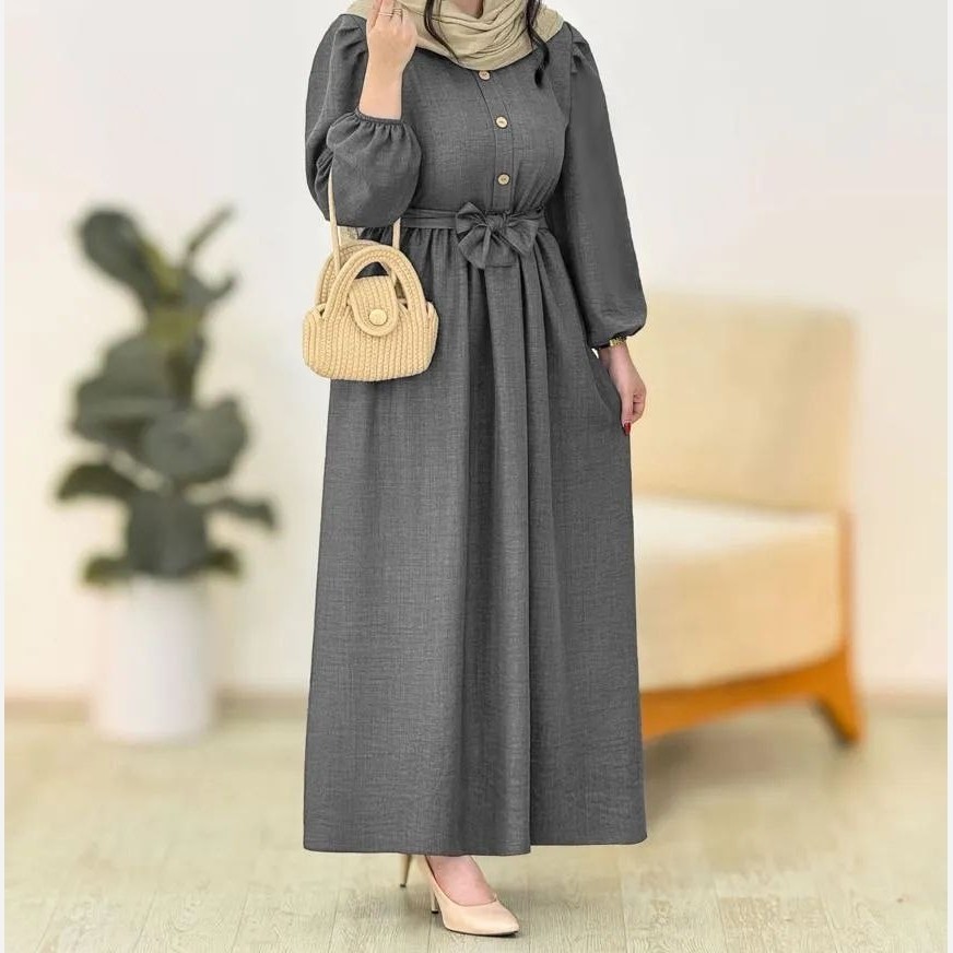 پیراهن سیلک دودی